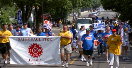 the DFL parade contingent